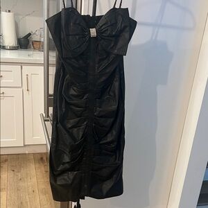 Vintage For David Howard climax Karen Okada 80’s strapless bow rhinestones.